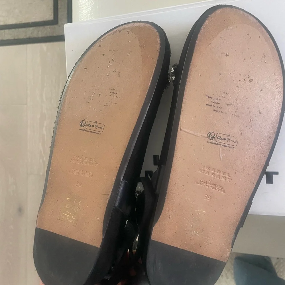 Isabel Marant Mellon Sandals with Sparkling Rhinestones - Picture 5 of 10